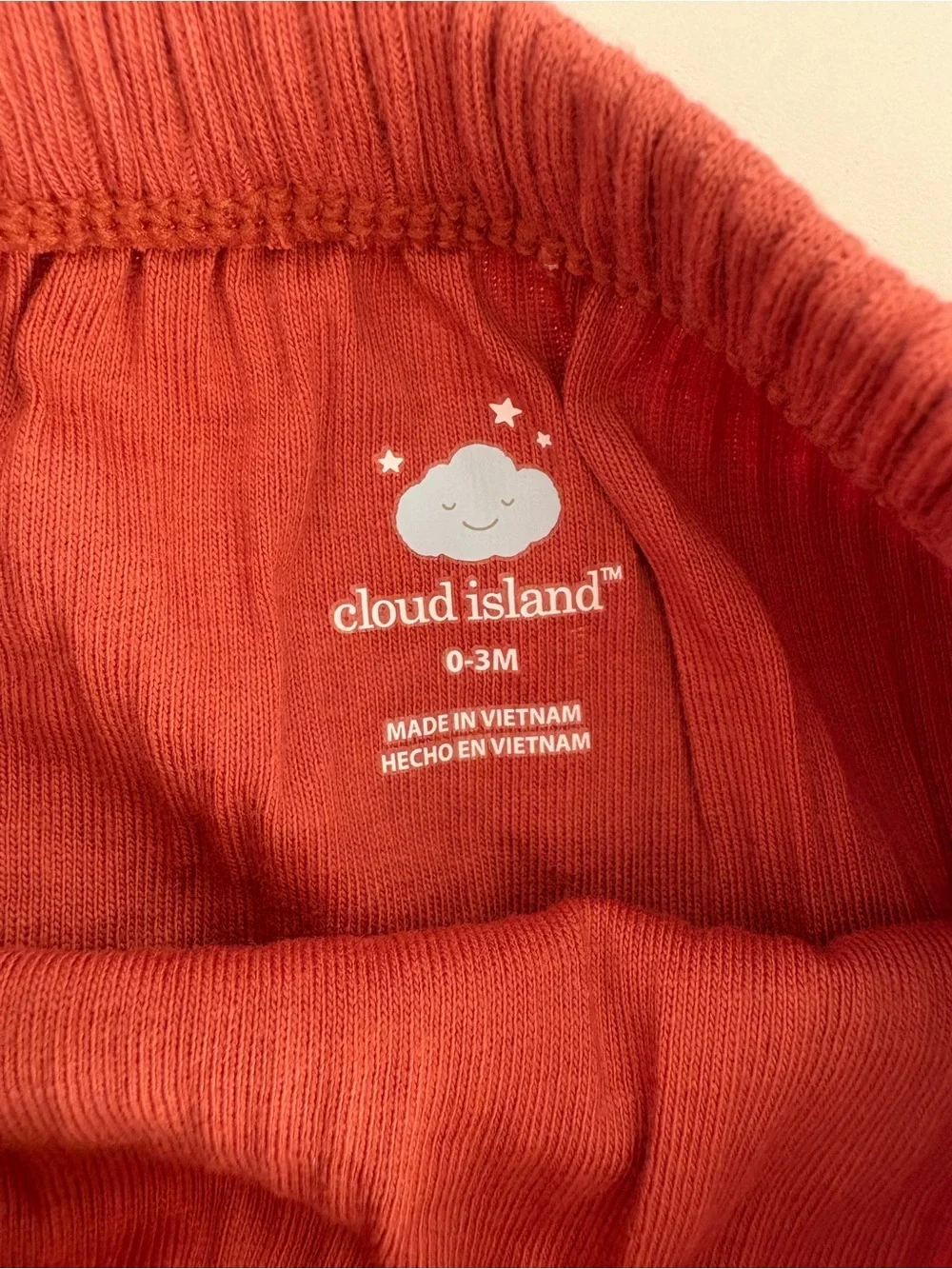 cloud island Rust Ribbed Mushroom Print Baby Bodysuit & Pants Set 0-3